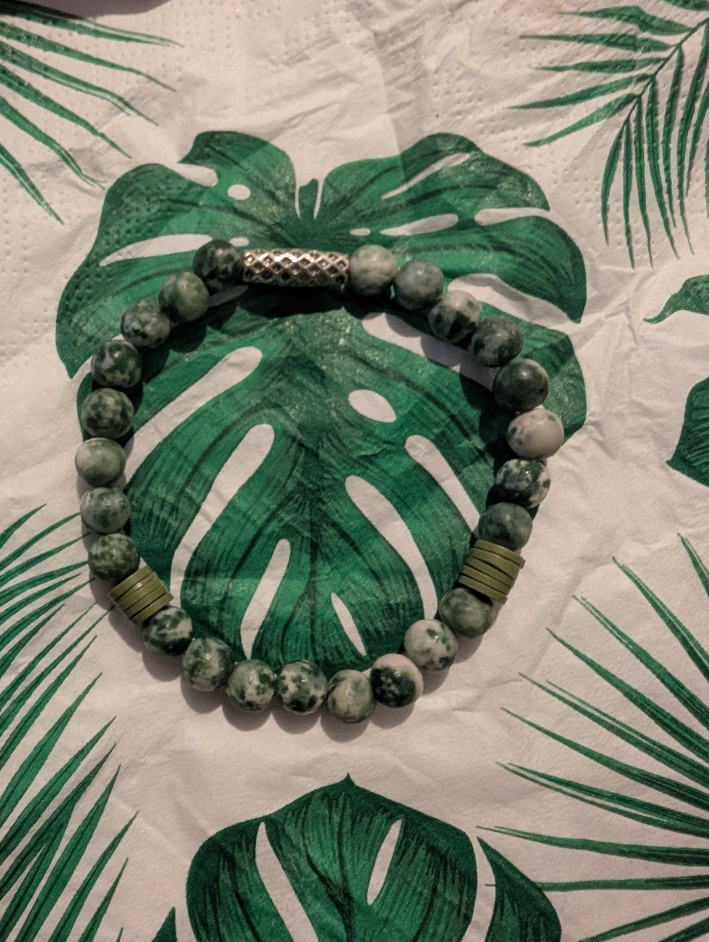 Bracelet agate mousse